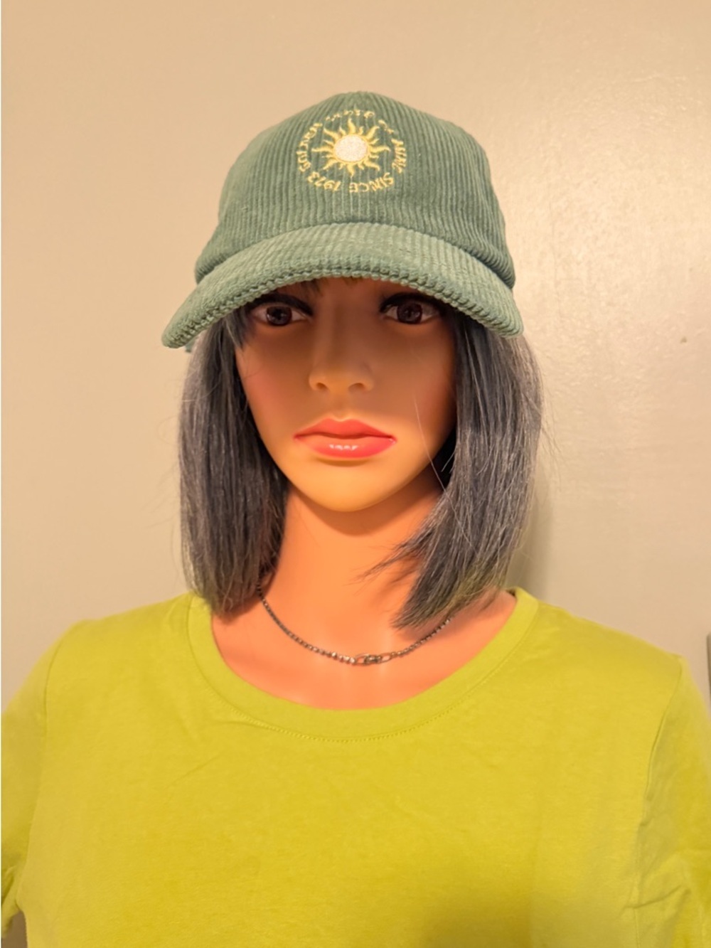 Billabong Sage Green Corduroy Sun Cap - Picture 2 of 11